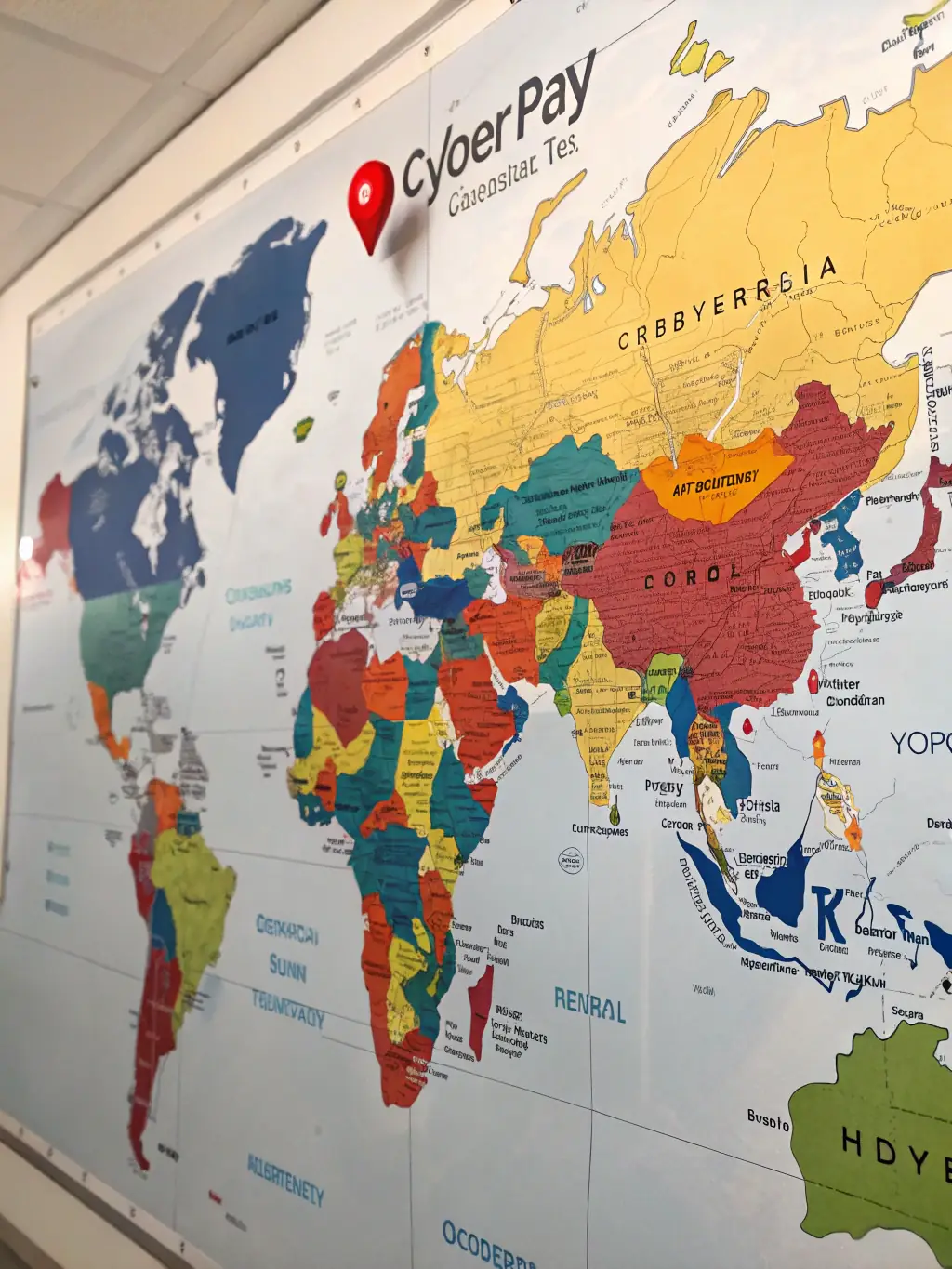 A world map highlighting different regions and their adoption rates of various payment standards, such as PCI DSS, and the regulatory environments affecting card processing.
